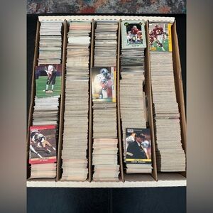 Large box of 90s Football Cards